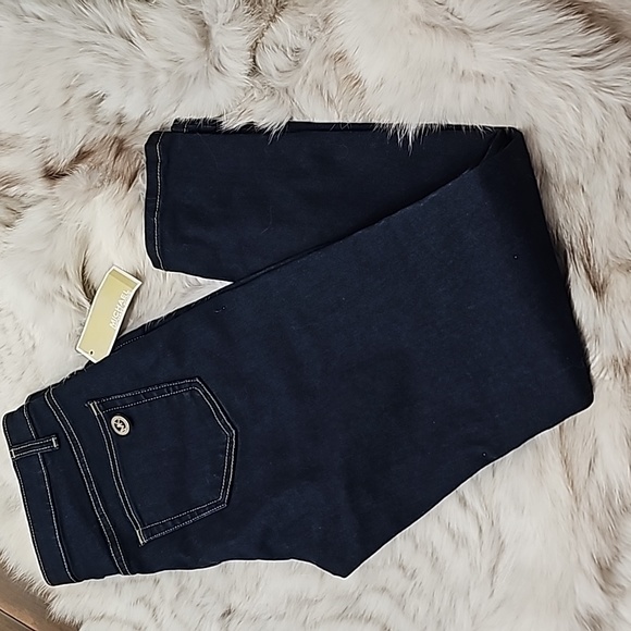 NWT Michael Kors Basics Dark Rinse Wash Izzy Skinny Jeans Sz 8 - Picture 7 of 15